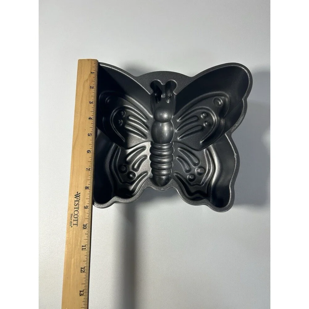 Nordic Ware Butterfly Cast Aluminum Cake Pan - 9 Cup Mold - Non-Stick Bakeware